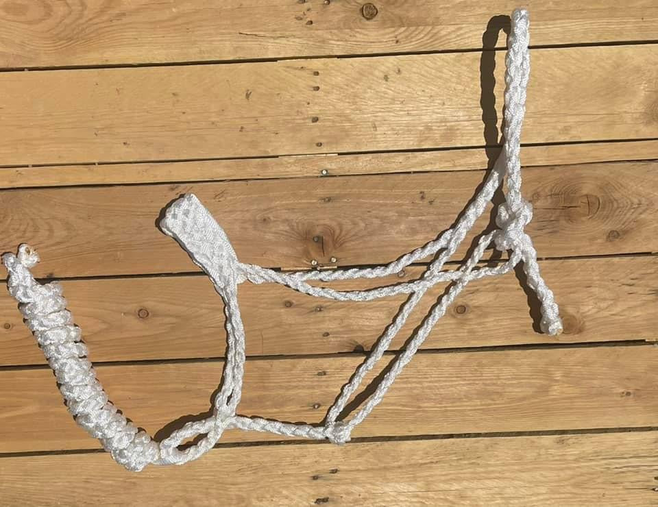 White Custom Muletape Halter