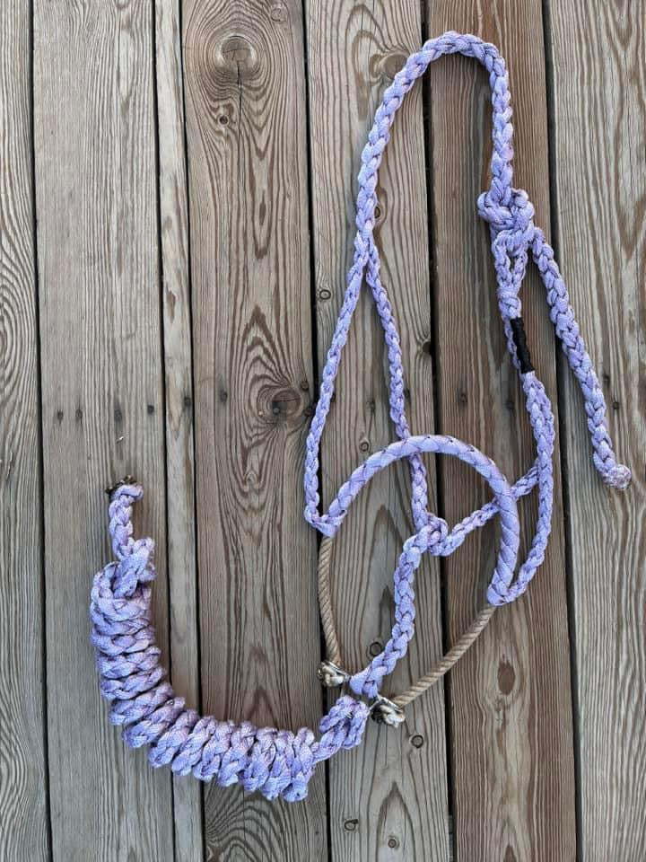 Custom Lavender Lariat Halter