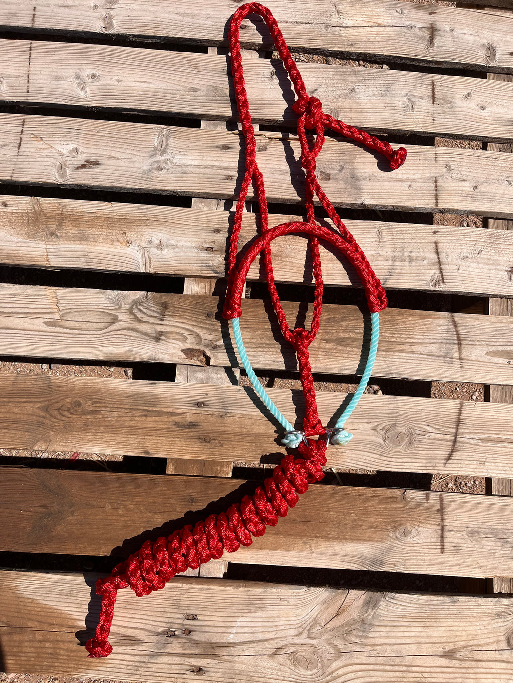 Custom Red Lariat Halter