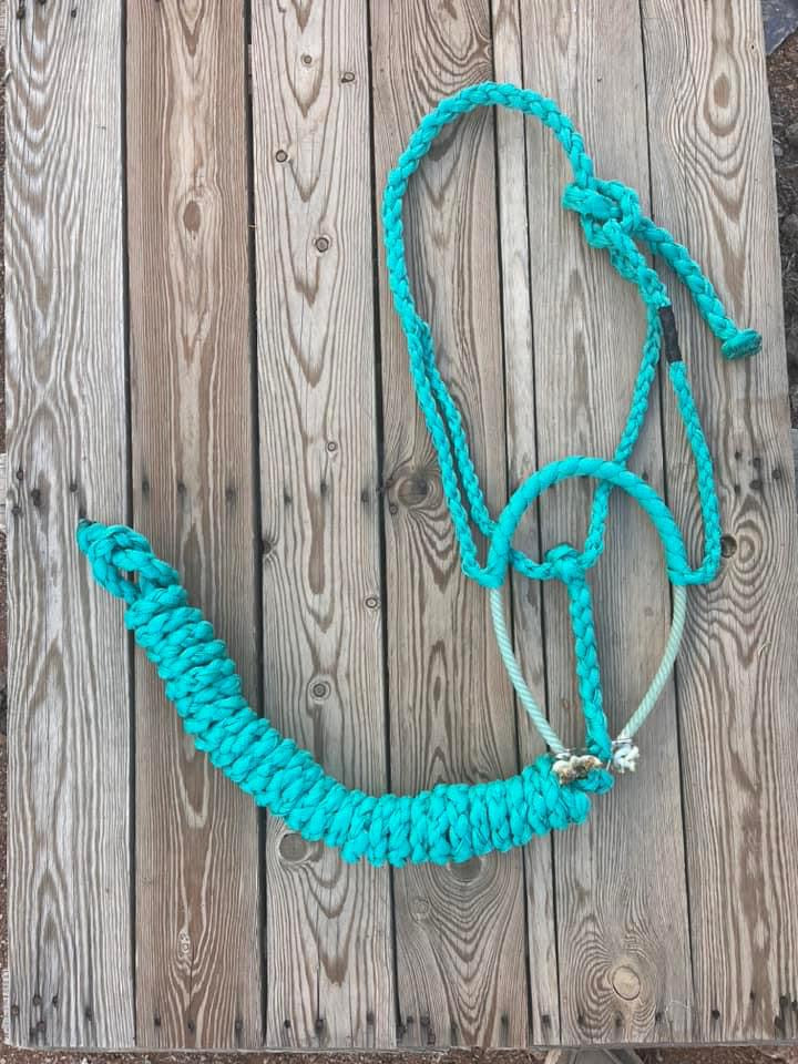 Custom Turquoise Lariat Halter