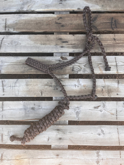 Brown Blue Custom Muletape Halter