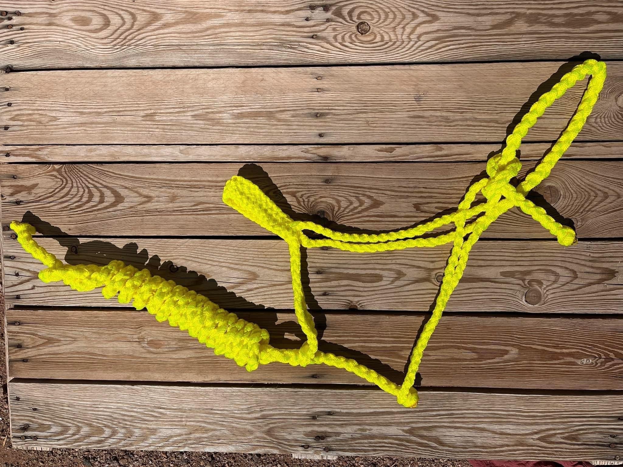 Neon Yellow Custom Muletape Halter