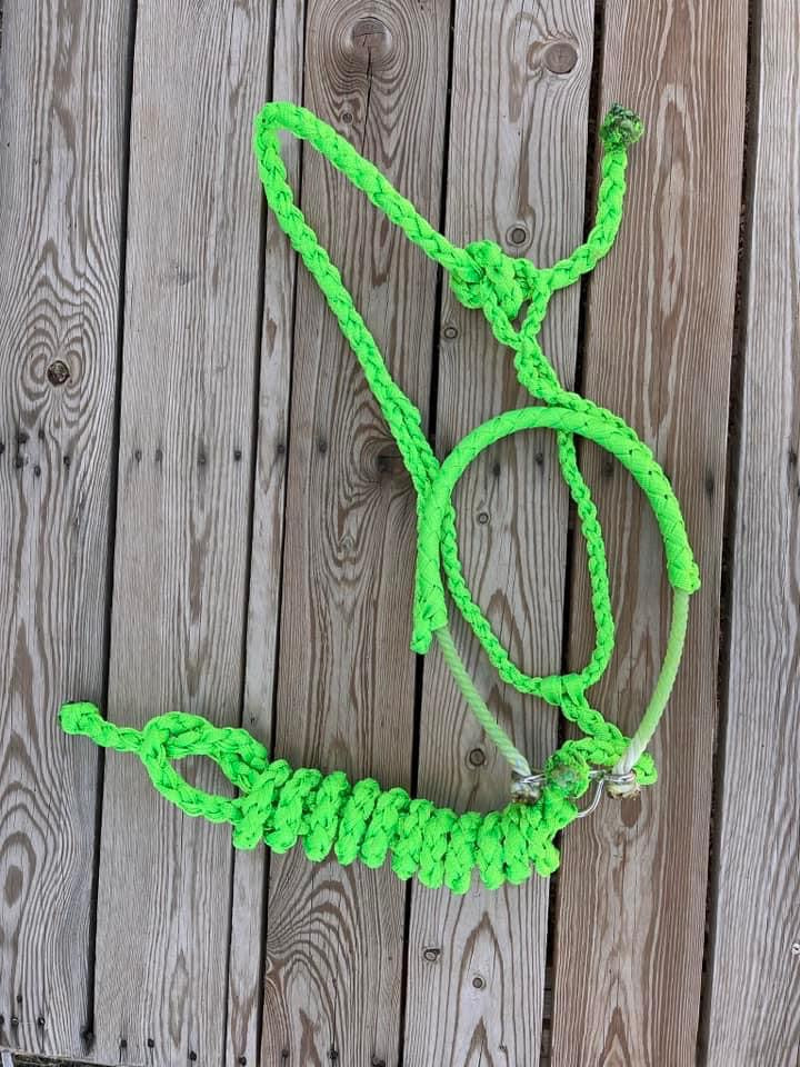 Custom Neon Green Lariat Halter