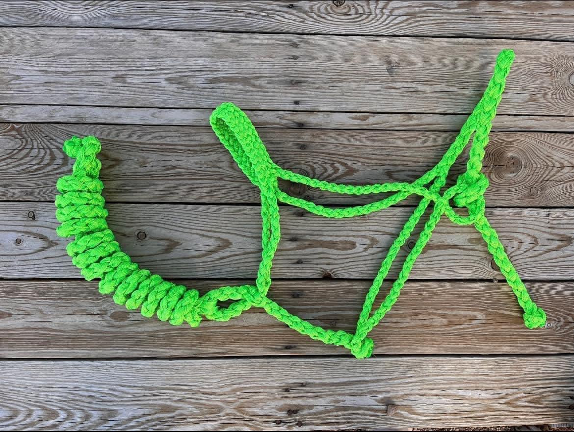Neon Green Custom Muletape Halter